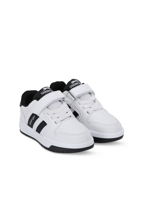 Slazenger CRAFT I Unisex Çocuk Cırtlı Beyaz / Siyah Günlük Spor Ayakkabısı