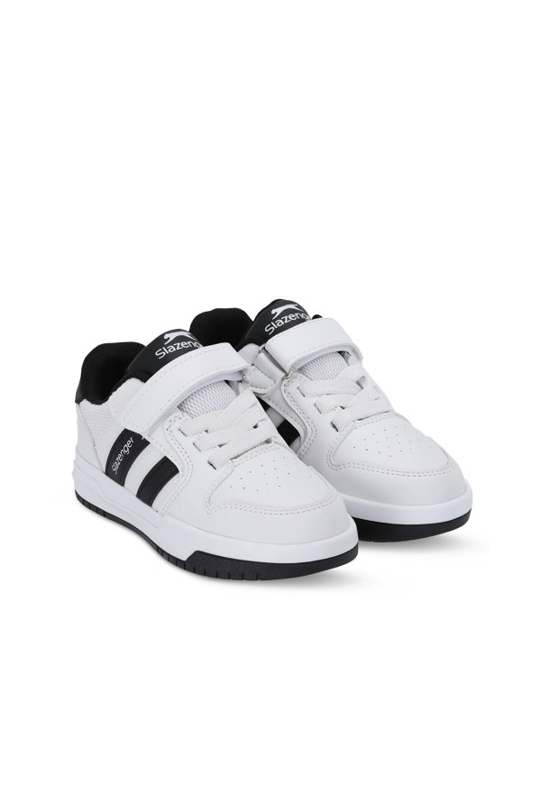 Slazenger CRAFT I Unisex Çocuk Cırtlı Beyaz / Siyah Günlük Spor Ayakkabısı