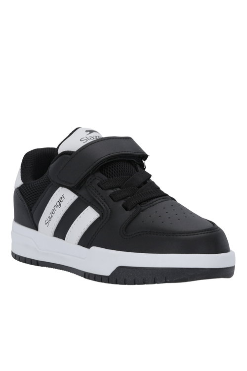 Slazenger CRAFT I Unisex Çocuk Cırtlı Siyah / Beyaz Günlük Spor Ayakkabısı