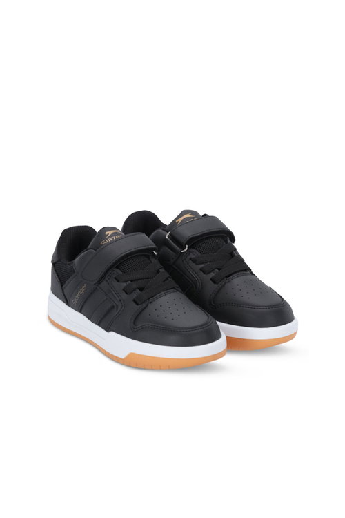 Slazenger CRAFT I Unisex Çocuk Cırtlı Siyah Günlük Spor Ayakkabısı