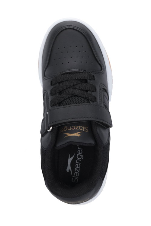 Slazenger CRAFT I Unisex Çocuk Cırtlı Siyah Günlük Spor Ayakkabısı