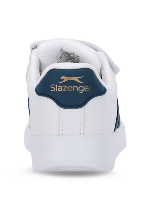 Slazenger CRASH I Unisex Çocuk Cırtlı Beyaz / Indigo Günlük Spor Ayakkabısı
