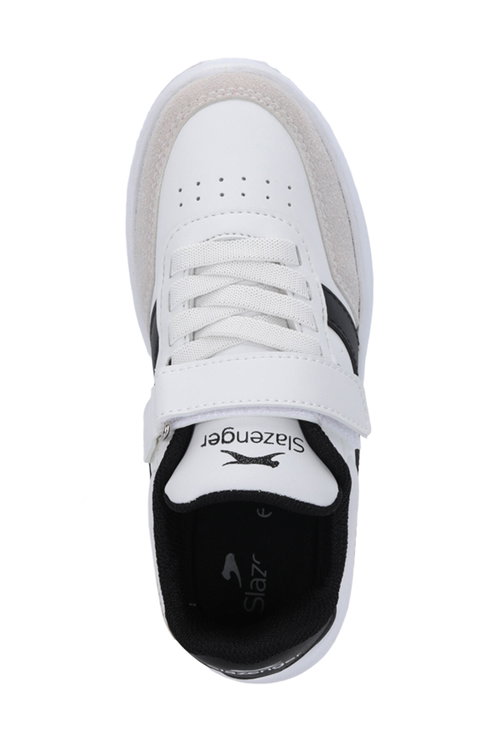 Slazenger CRASH I Unisex Çocuk Cırtlı Beyaz / Siyah Günlük Spor Ayakkabısı