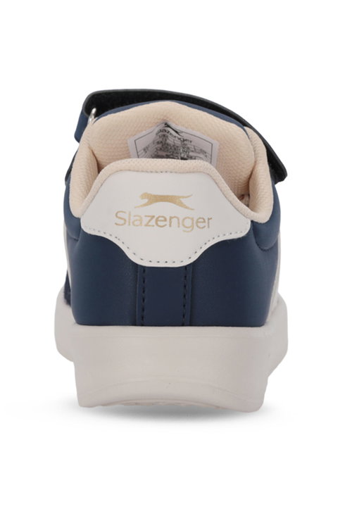 Slazenger CRASH I Unisex Çocuk Cırtlı Lacivert / Bej Günlük Spor Ayakkabısı