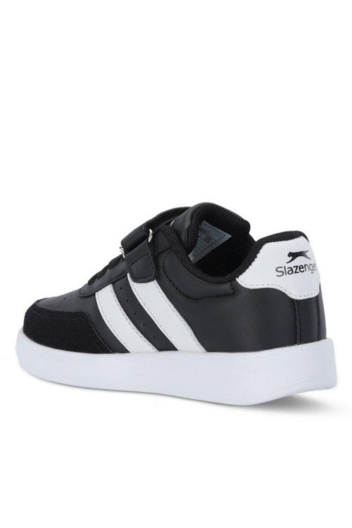 Slazenger CRASH I Unisex Çocuk Cırtlı Siyah / Beyaz Günlük Spor Ayakkabısı