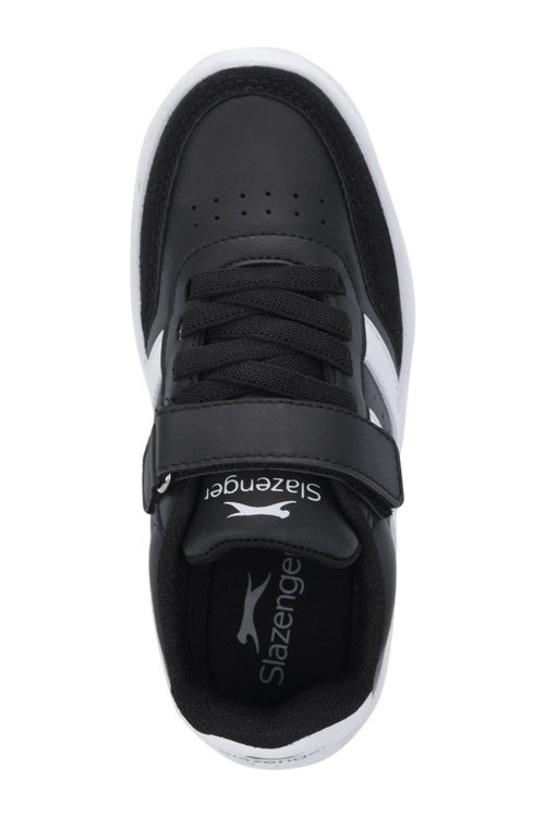 Slazenger CRASH I Unisex Çocuk Cırtlı Siyah / Beyaz Günlük Spor Ayakkabısı