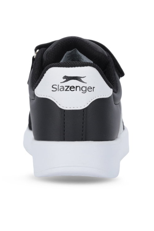 Slazenger CRASH I Unisex Çocuk Cırtlı Siyah / Beyaz Günlük Spor Ayakkabısı