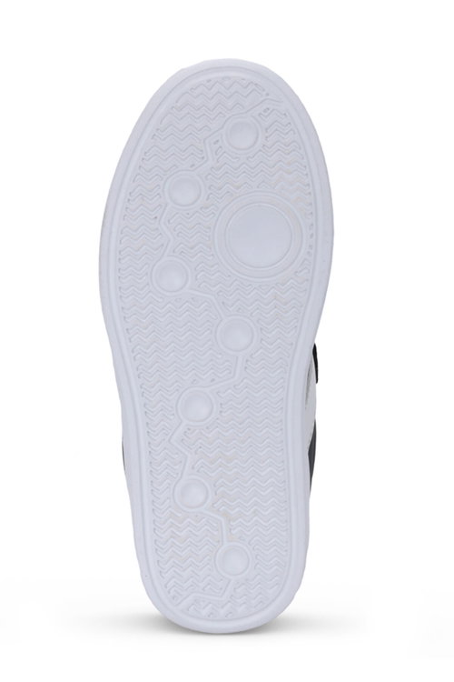Slazenger CRASH I Unisex Çocuk Cırtlı Siyah / Beyaz Günlük Spor Ayakkabısı