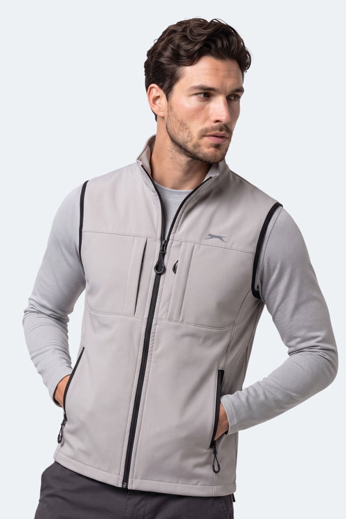 Slazenger CRUISER I Erkek Softshell Bej Yelek