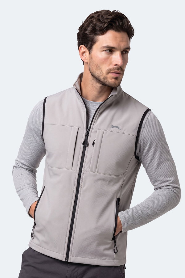 Slazenger CRUISER I Erkek Softshell Bej Yelek