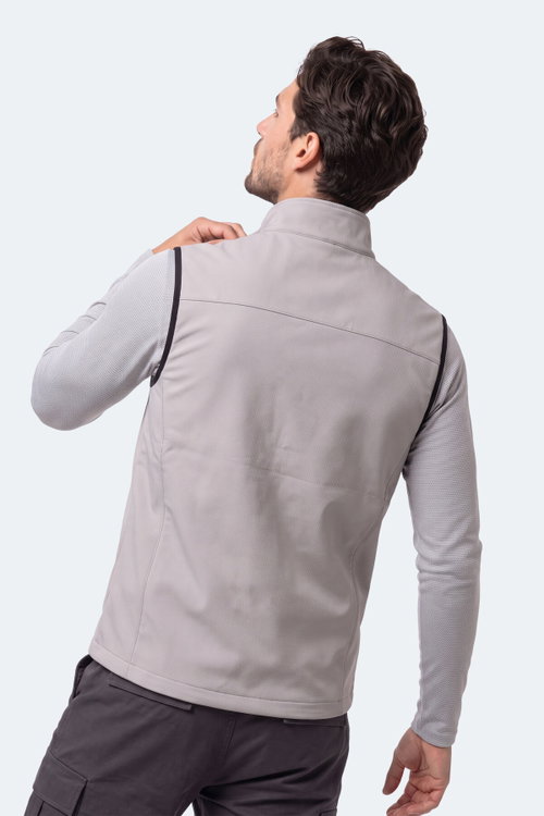 Slazenger CRUISER I Erkek Softshell Bej Yelek