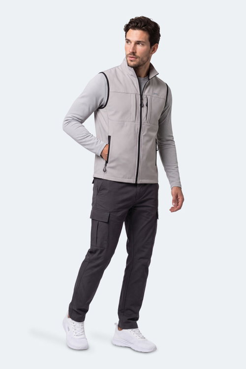 Slazenger CRUISER I Erkek Softshell Bej Yelek