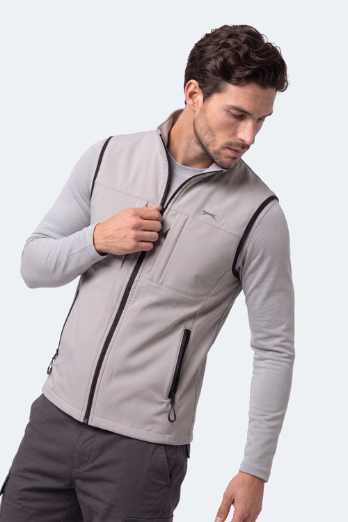 Slazenger CRUISER I Erkek Softshell Bej Yelek