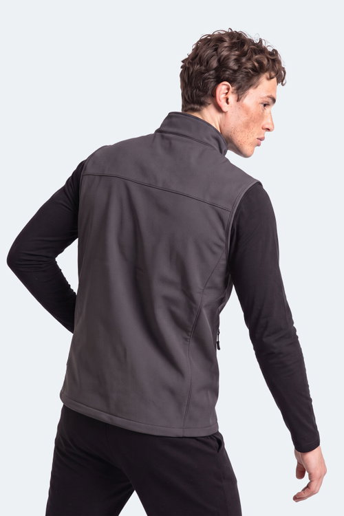 Slazenger CRUISER I Erkek Softshell Koyu Gri Yelek