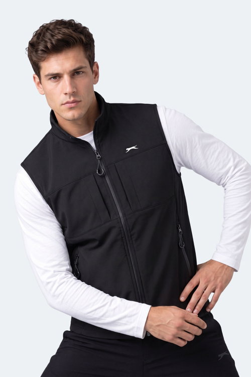 Slazenger CRUISER I Erkek Softshell Siyah Yelek