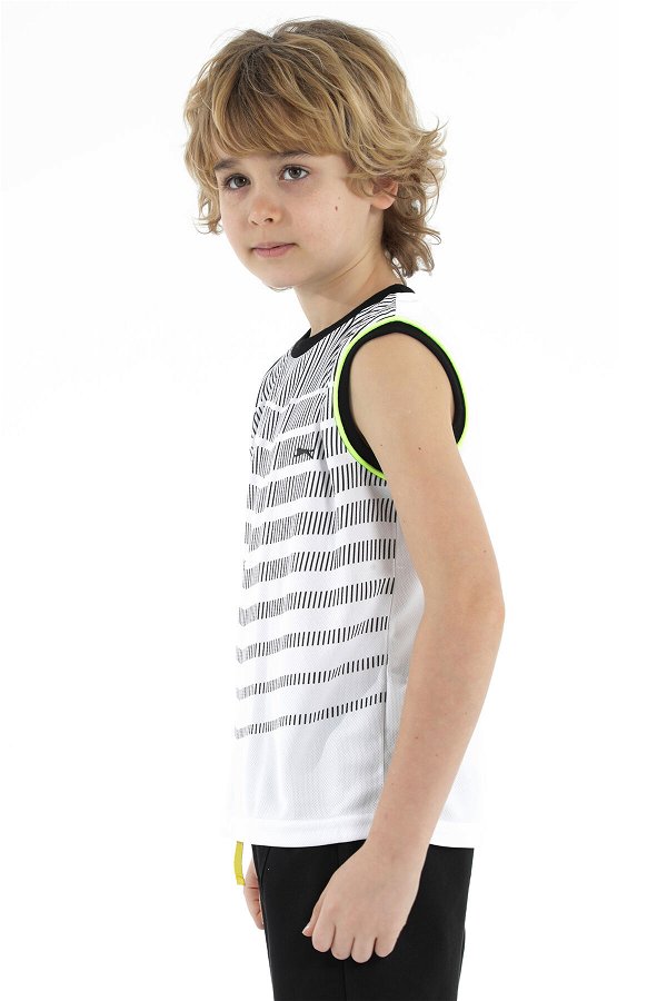 Slazenger DAIVA Erkek Çocuk Kolsuz T-Shirt Beyaz