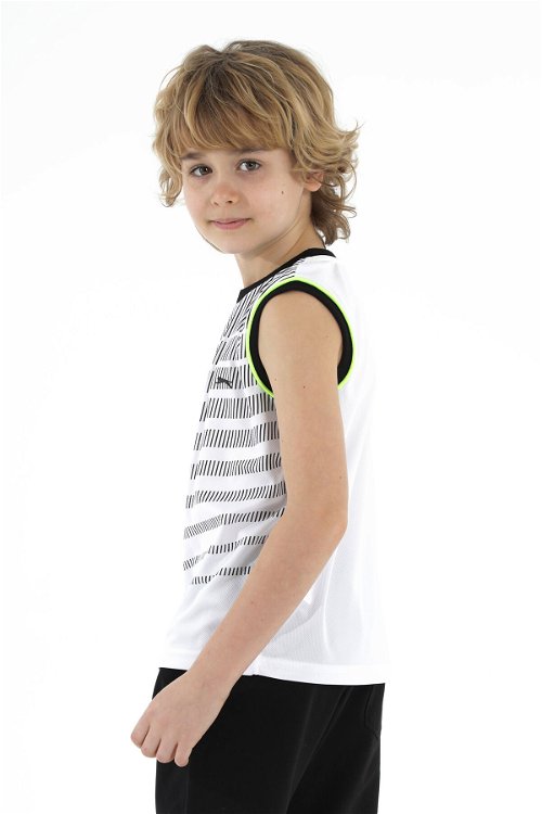 Slazenger DAIVA Erkek Çocuk Kolsuz T-Shirt Beyaz