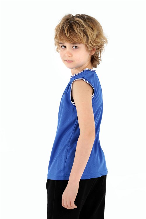 Slazenger DAVE Erkek Çocuk Kolsuz T-Shirt Saks Mavi