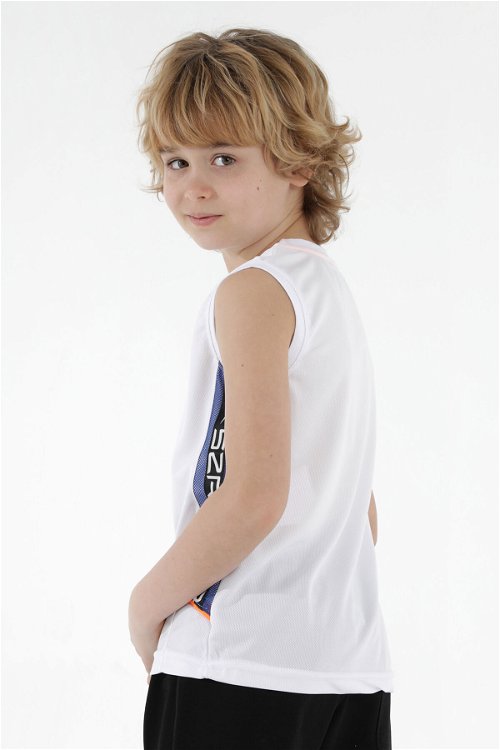 Slazenger DEACON Erkek Çocuk Kolsuz T-Shirt Beyaz