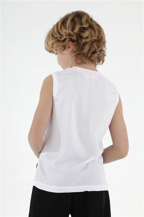 Slazenger DEACON Erkek Çocuk Kolsuz T-Shirt Beyaz