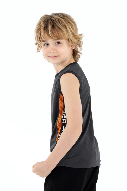 Slazenger DEACON Erkek Çocuk Kolsuz T-Shirt Koyu Gri