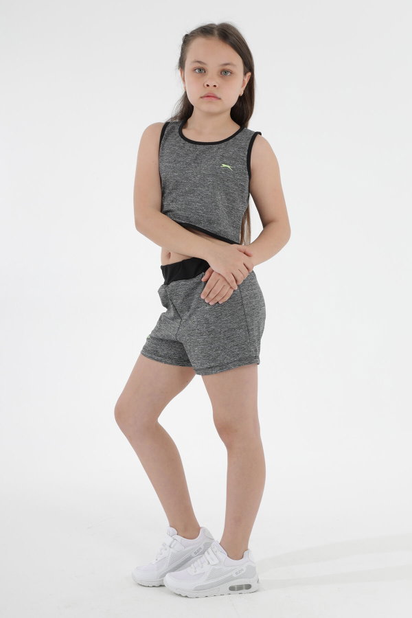 Slazenger DESTA IN Kız Çocuk Koyu Gri Alt Üst Takım