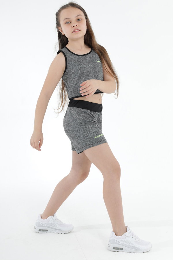 Slazenger DESTA IN Kız Çocuk Koyu Gri Alt Üst Takım