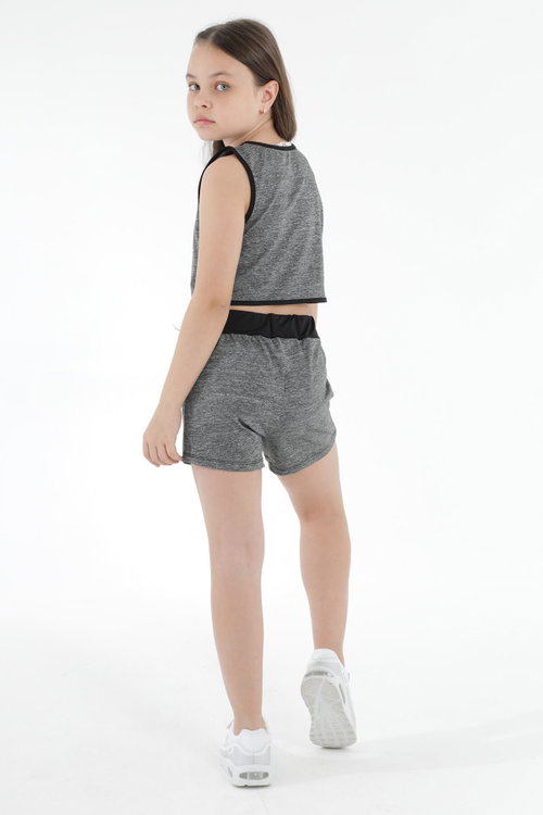 Slazenger DESTA IN Kız Çocuk Koyu Gri Alt Üst Takım