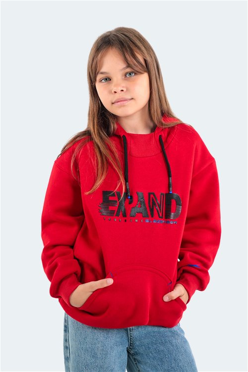 Slazenger DILAY Unisex Çocuk Sweatshirt Kırmızı