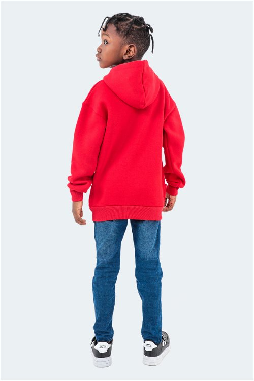 Slazenger DILAY Unisex Çocuk Sweatshirt Kırmızı