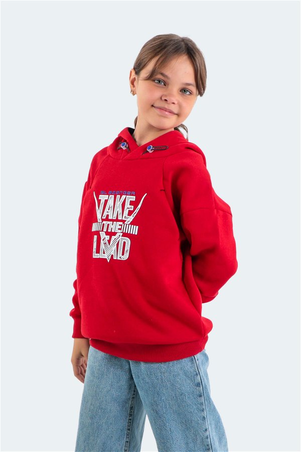 Slazenger DO Unisex Çocuk Sweatshirt Kırmızı