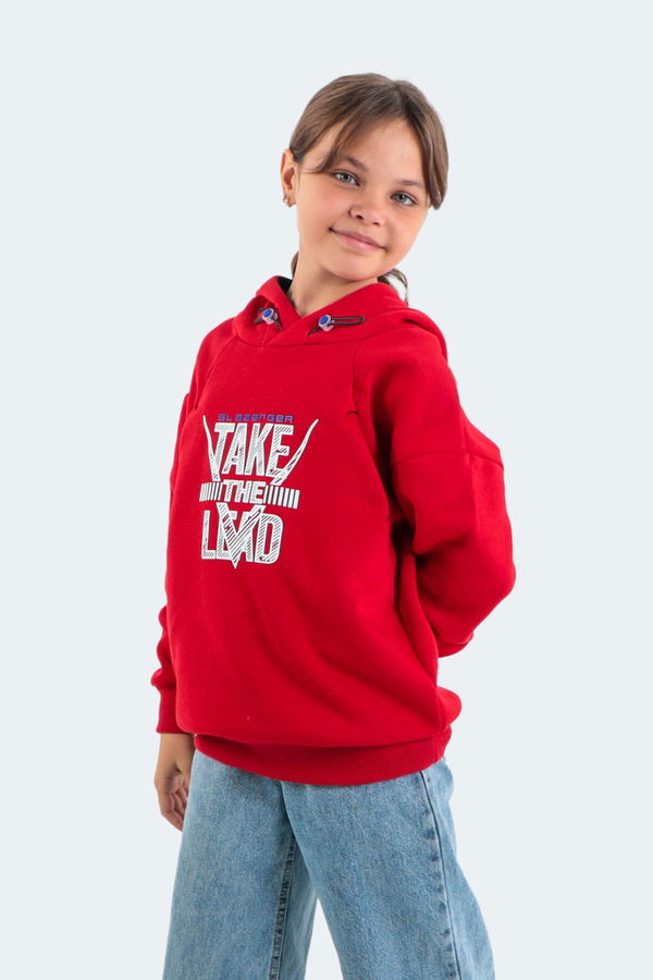 DO IN Unisex Çocuk Sweatshirt Kırmızı