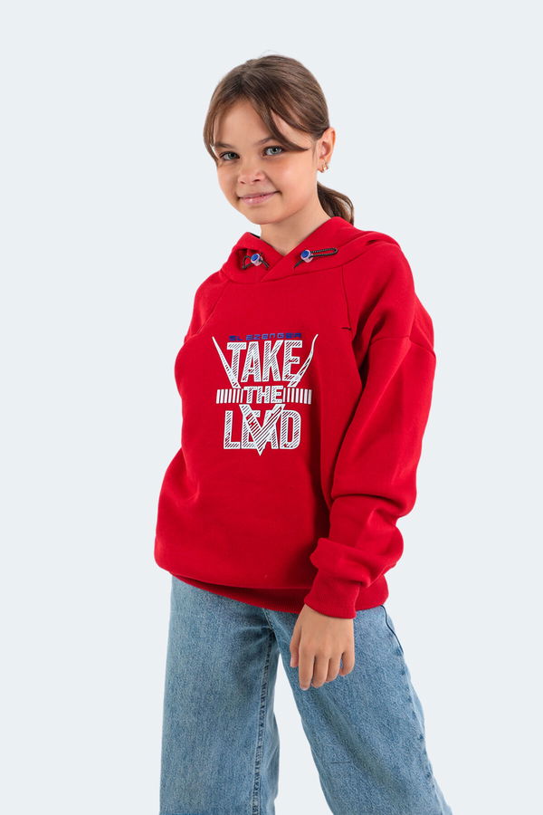 DO IN Unisex Çocuk Sweatshirt Kırmızı