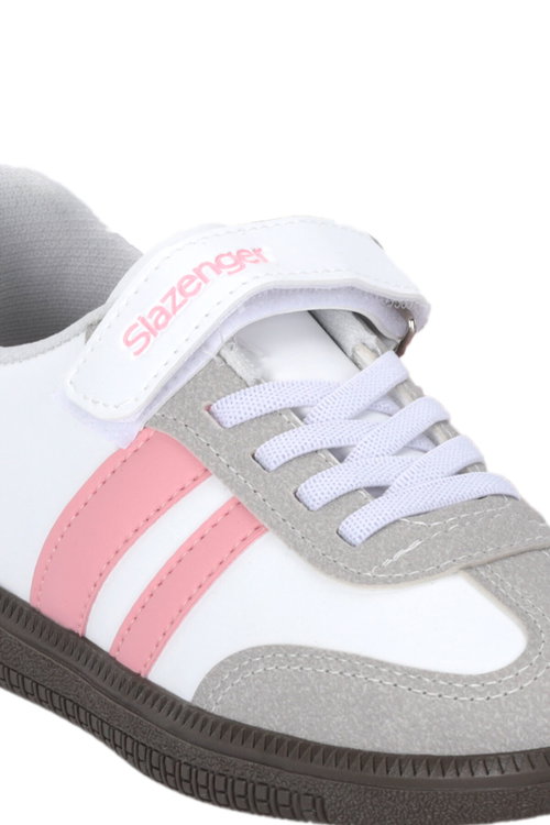 Slazenger DOLPHIN I Kız Çocuk Cırt Cırtlı Beyaz / Pembe Günlük Spor Ayakkabısı