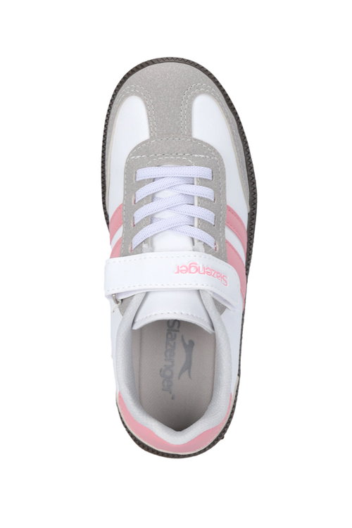 Slazenger DOLPHIN I Kız Çocuk Cırt Cırtlı Beyaz / Pembe Günlük Spor Ayakkabısı