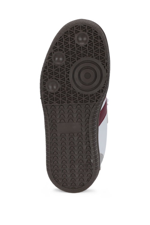 Slazenger DOLPHIN I Unisex Çocuk Cırt Cırtlı Beyaz / Bordo Günlük Spor Ayakkabısı