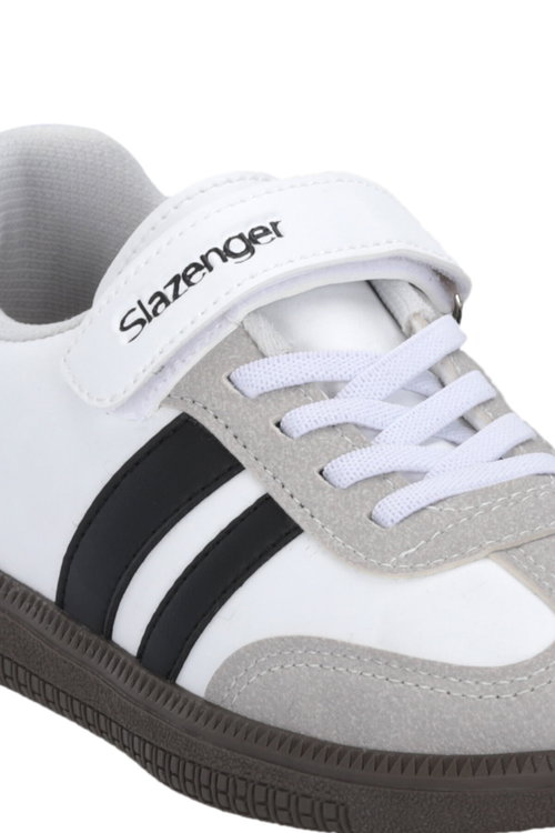 Slazenger DOLPHIN I Unisex Çocuk Cırt Cırtlı Beyaz / Siyah Günlük Spor Ayakkabısı