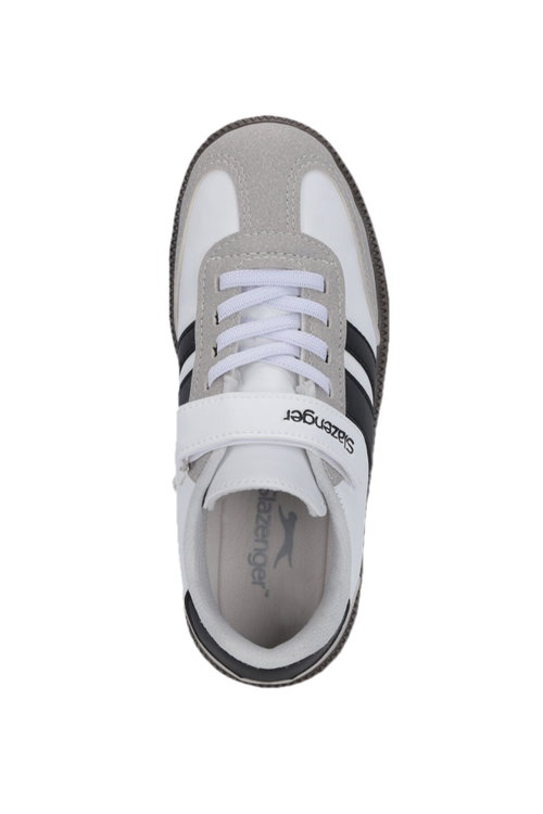 Slazenger DOLPHIN I Unisex Çocuk Cırt Cırtlı Beyaz / Siyah Günlük Spor Ayakkabısı