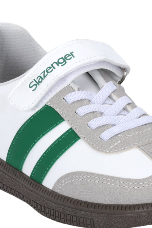 Slazenger DOLPHIN I Unisex Çocuk Cırt Cırtlı Beyaz / Yeşil Günlük Spor Ayakkabısı