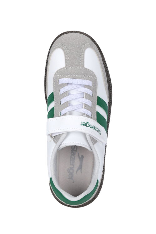 Slazenger DOLPHIN I Unisex Çocuk Cırt Cırtlı Beyaz / Yeşil Günlük Spor Ayakkabısı