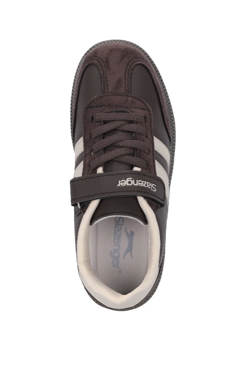 Slazenger DOLPHIN I Unisex Çocuk Cırt Cırtlı Kahve / Bej Günlük Spor Ayakkabısı