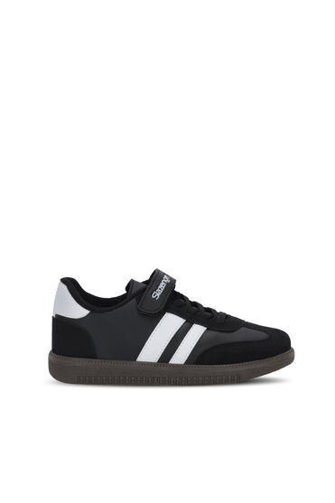 Slazenger DOLPHIN I Unisex Çocuk Cırt Cırtlı Siyah / Beyaz Günlük Spor Ayakkabısı
