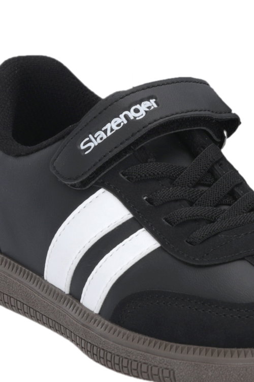 Slazenger DOLPHIN I Unisex Çocuk Cırt Cırtlı Siyah / Beyaz Günlük Spor Ayakkabısı