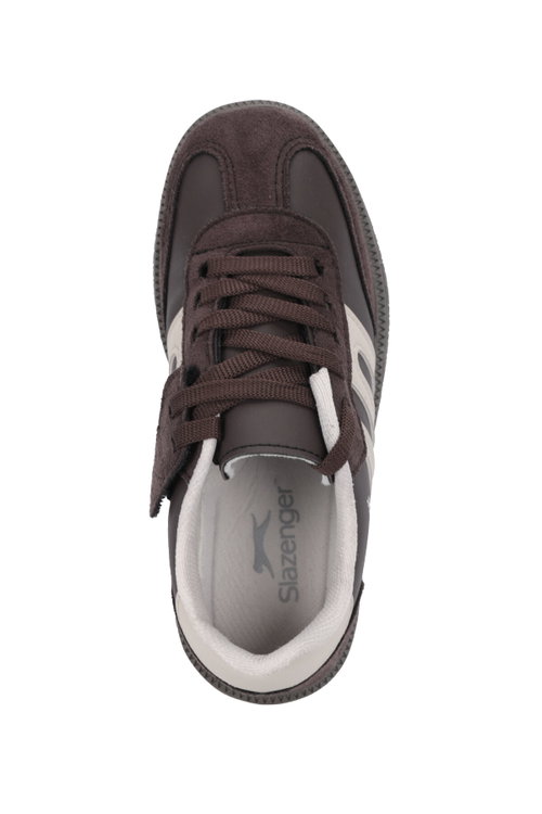 Slazenger DREAM I Unisex Çocuk Cırt Cırtlı Kahve / Bej Günlük Spor Ayakkabısı