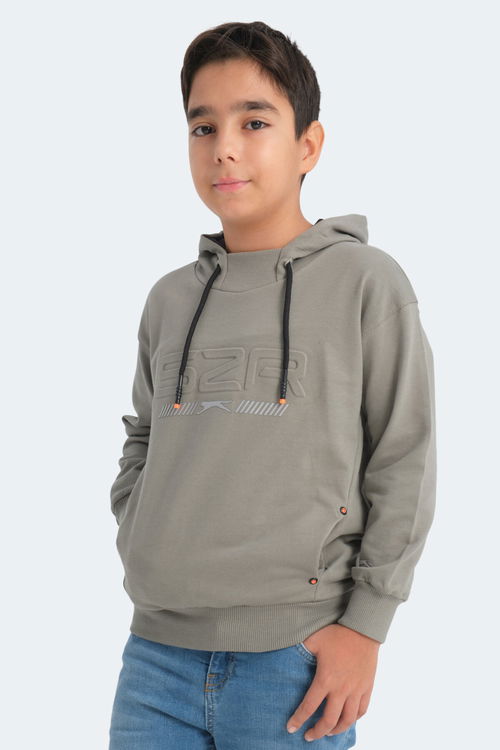 Slazenger DROR Unisex Çocuk Sweatshirt Haki