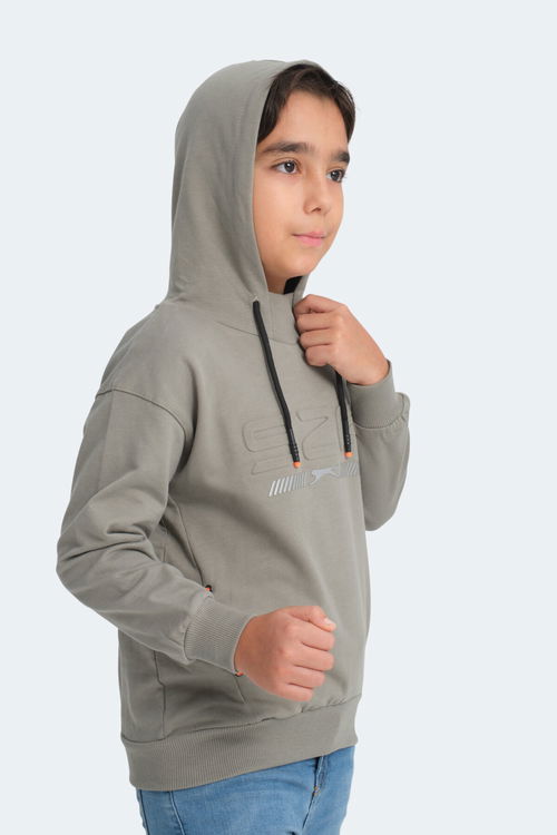 Slazenger DROR Unisex Çocuk Sweatshirt Haki