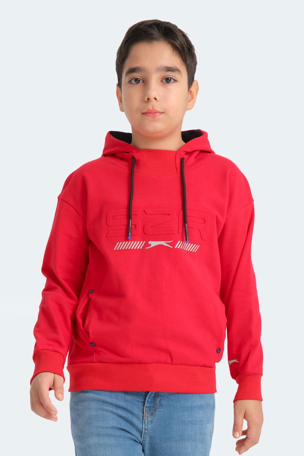 Slazenger DROR Unisex Çocuk Sweatshirt Kırmızı