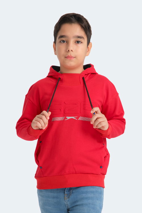 Slazenger DROR Unisex Çocuk Sweatshirt Kırmızı