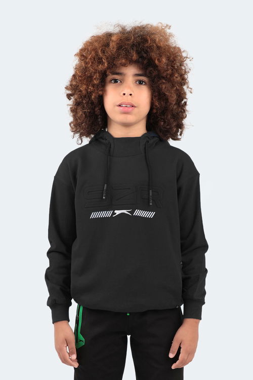 Slazenger DROR Unisex Çocuk Sweatshirt Siyah