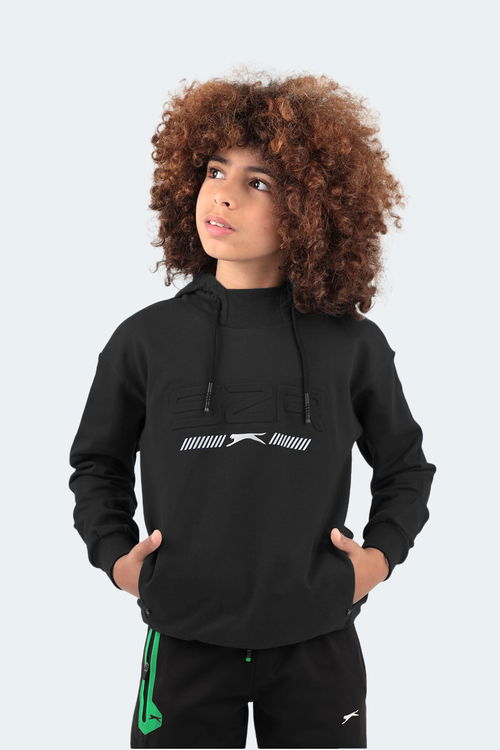 Slazenger DROR Unisex Çocuk Sweatshirt Siyah